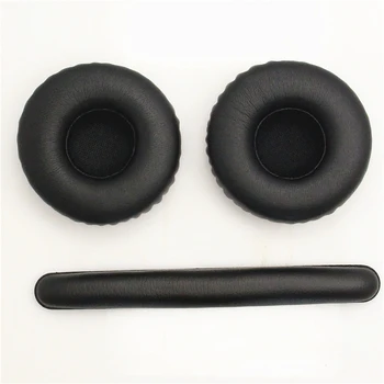 

Black Replacement Earpads Ear Cushions Ear Pads with Headband Cushion Pad for AKG K450 K420 K430 K451 Headphones Headsets