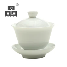 TANGPIN – théière gaiwan en céramique blanche, service à thé kung fu chinois en porcelaine