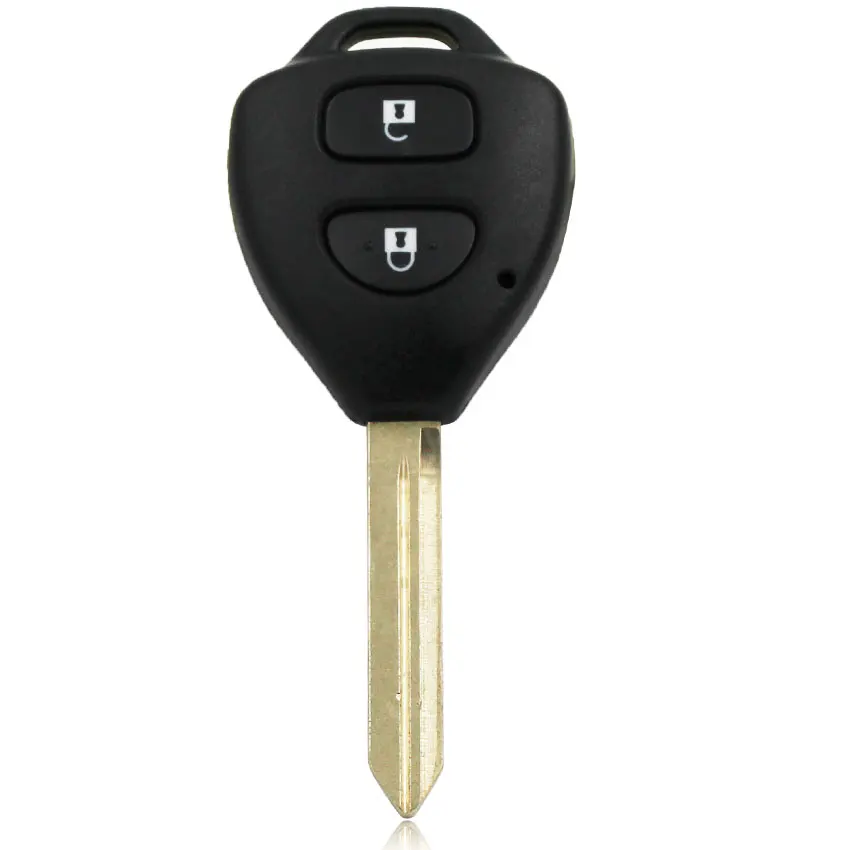 2 кнопки дистанционного ключа оболочки чехол fob для Toyota Auris Corolla Verso Yaris TOY47 uncut blade