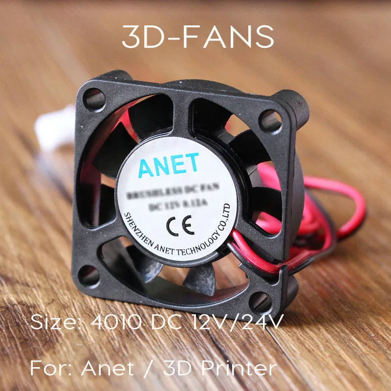 Anet A8 A6 4010 مروحة 12 V 24 V لوحة دوائر كهربائية الحرارة برودة التنفس الصناعي مروحة صغيرة ل 3D طابعة Anet A8 A6 4010 مروحة 12 V 24 V لوحة دوائر كهربائية الحرارة برودة التنفس الصناعي مروحة صغيرة ل 3D طابعة