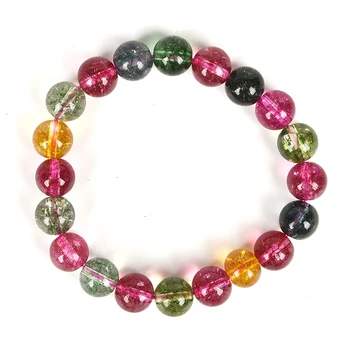 

artificia fresh beads match your own colors and can make it by and Tourmaline Crystal jasper Bracelet.One who loves