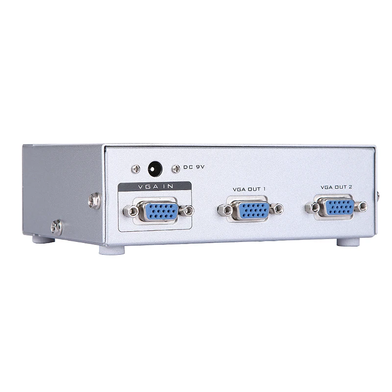 

VGA Splitter 1x2 with Signal Booster High Resolution 500MHz 1 in 2 out for Big Screen LCD TV Transmission 65M