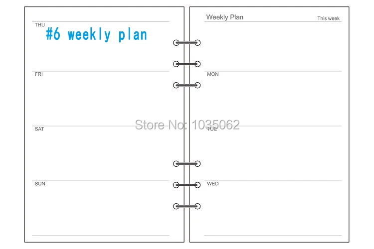 weekly plan