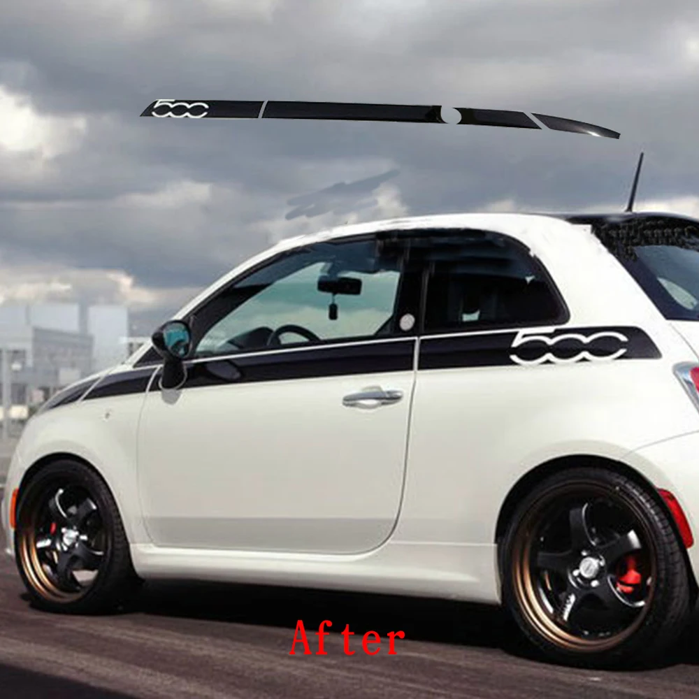  For Fiat 500 Creative Car Whole Body Sticker Decoration Car Protection Stickers Car-Styling Auto Ac