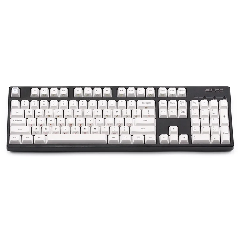

Photoshop keycaps Dye subbed cherry profile for cherry mx mechanical keyboard ANSI Layout