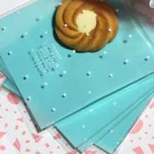 10*10+ 3,2 см оптом,, 100 шт/партия синяя точка ручной работы мыло упаковка подарочный пакет печенье сумки