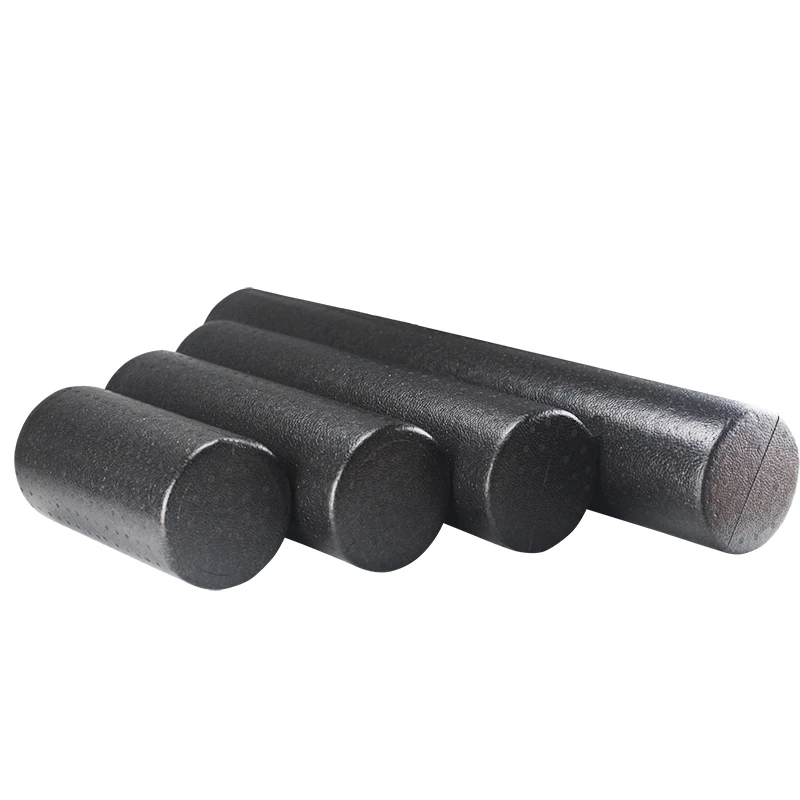 1 Pcs Black Yoga Blocks Gym Foam Roller Yoga Column Muscle Roller Stick Balance Training Shaft Massage Roller Fitness Equipments