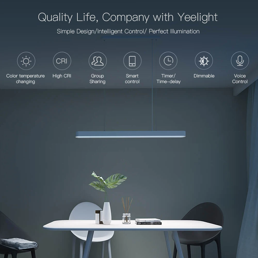 Yeelight Ceiling Light For Xiaomi Mijia Meteorite LED Smart Restaurant Chandelier Smart Dinner Ceiling lamp Lights Work