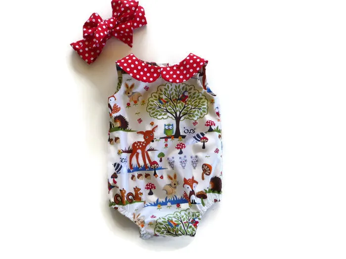 

Newborn Girl Photography Prop Ava Cartoon Animal Romper+ Headbands 2PCS/Set Christmas Gift Fotografia Accessories Studio