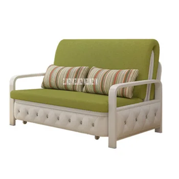 

RR-996 # Drawing Drill Multifunctional Sofa Foldable Removable Double Bed Home Office Hotel Solid Wood Bed Board Simple Modern
