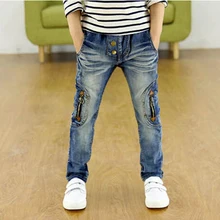 3-12ans Bébé Garçons Jeans 100-160 cm Marque Grands Enfants Jeans Pantalon 2016 Automne Mode Haute qualité Enfants Vêtements enfant Pantalon