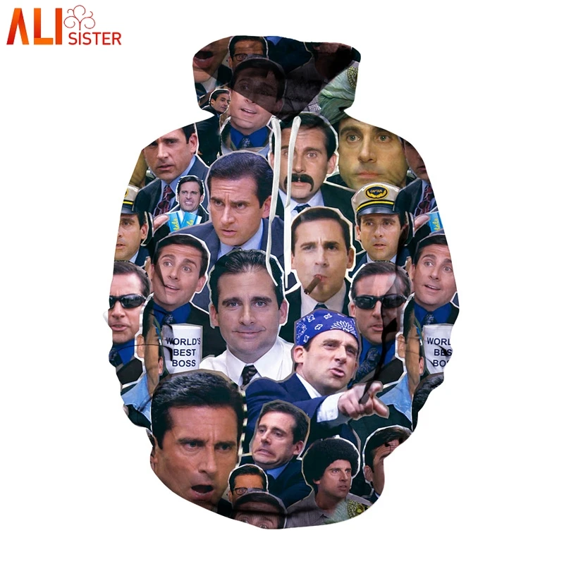 

Alisister Many Faces Of Michael Scott Hoodies Sweatshirt Men Women Plus Size 3d Tracksuit Casual Pullover Outfits Tops DropShip