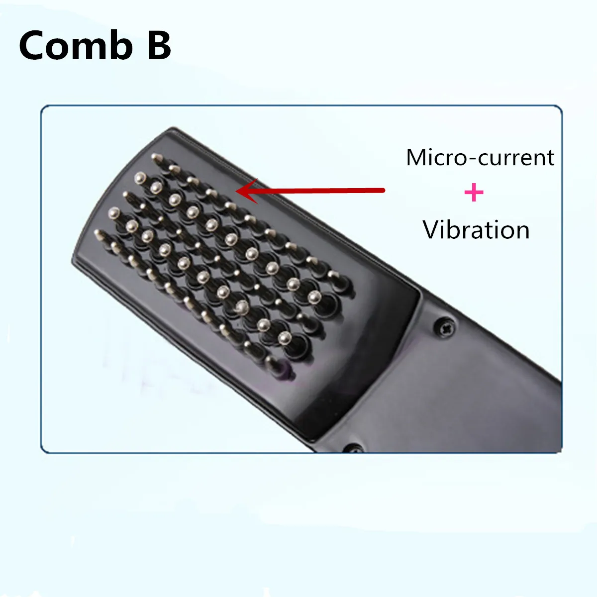 2 шт. Микро ток Расческа для лазерного массажа набор волос Массажная расческа оборудование для волос сыворотка для роста волосы растут