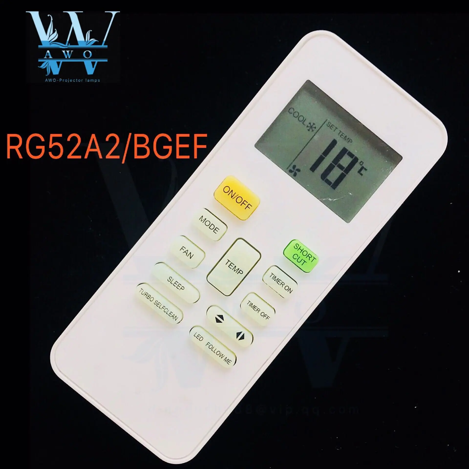

AWO 1PCS New RG52A2/BGEF For midea universal ac remote control for air conditionerc air conditioner