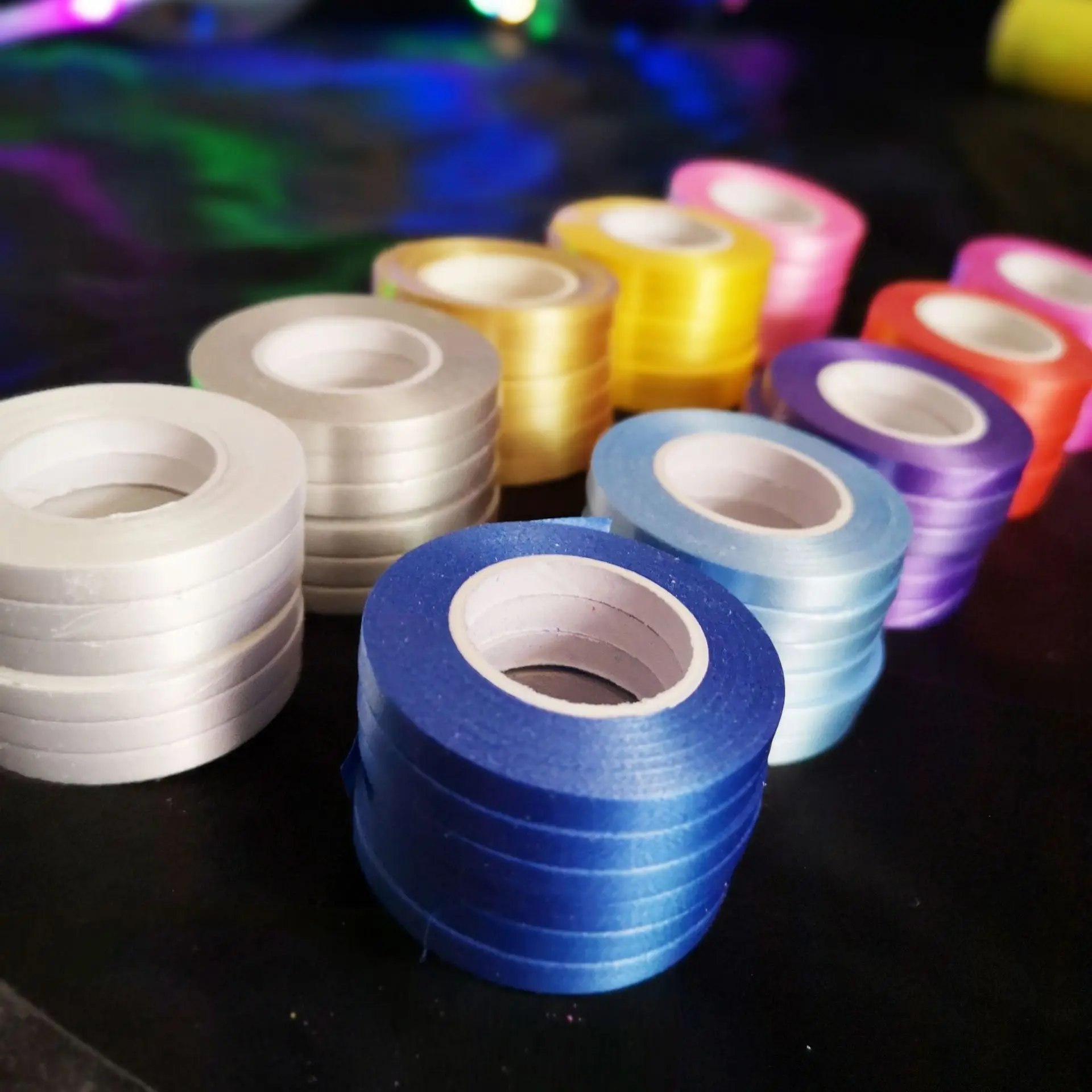 Balloon Ribbon Roll String Satin Art Ornament Craft DIY Decor Gift Packing Wedding Birthday Party Props Tie Rope Colours