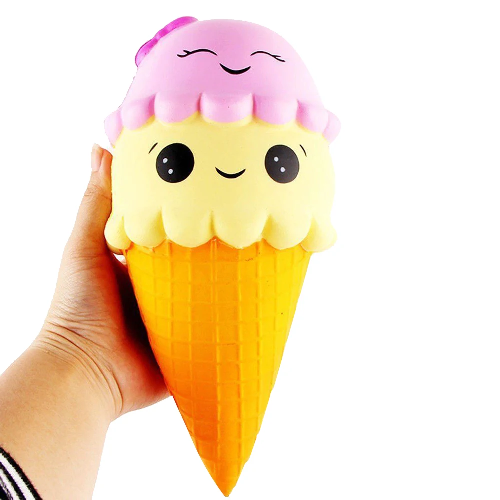 22 см Squeeze Toys Ice Cream shape медленно поднимающаяся декомпрессия игрушки снятие стресса Декор Анти Стресс еда брелок для детей
