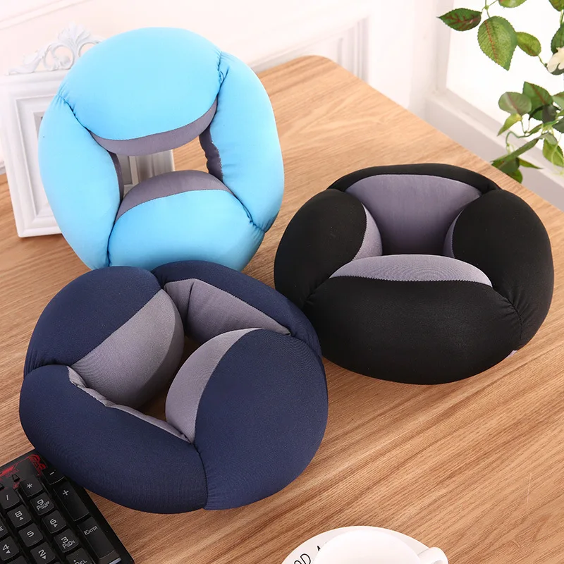 Office Lunch Desk Break Ostrich ring Pillow Hollow Design Breathable Comfortable Portable Power