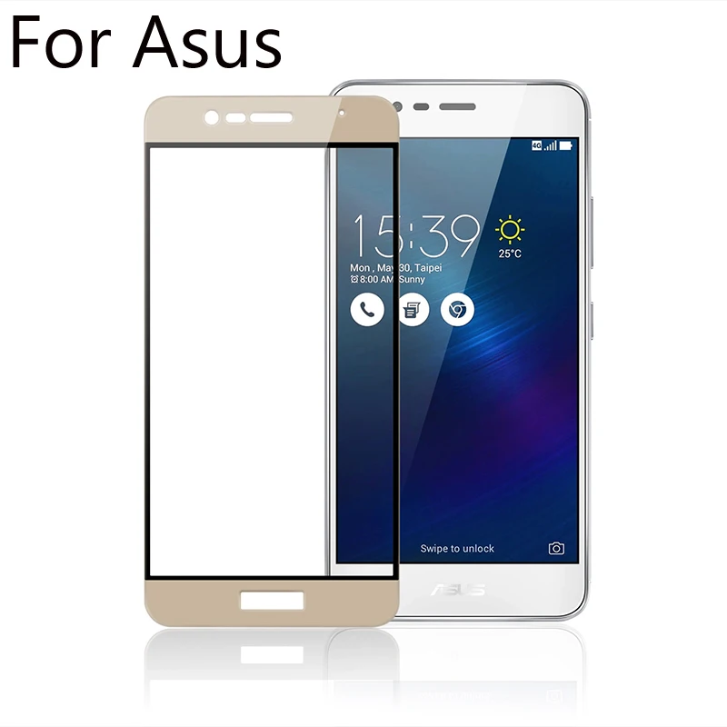 

GerTong Full Cover Screen Protector For Asus Zenfone 3 ZE520KL ZE552KL Max ZC520TL 3 Laser ZC551KL 3s Max ZC521TL Tempered Glass