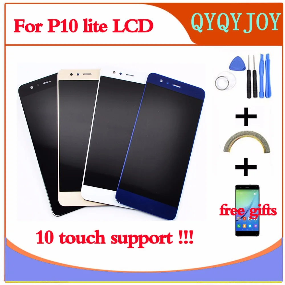 

AAA Quality LCD+frame For Huawei P10 Lite P10Lite WAS-LX2J WAS-LX2 WAS-L03T WAS-LX3 LCD Display Touch Screen Digitizer Assembly