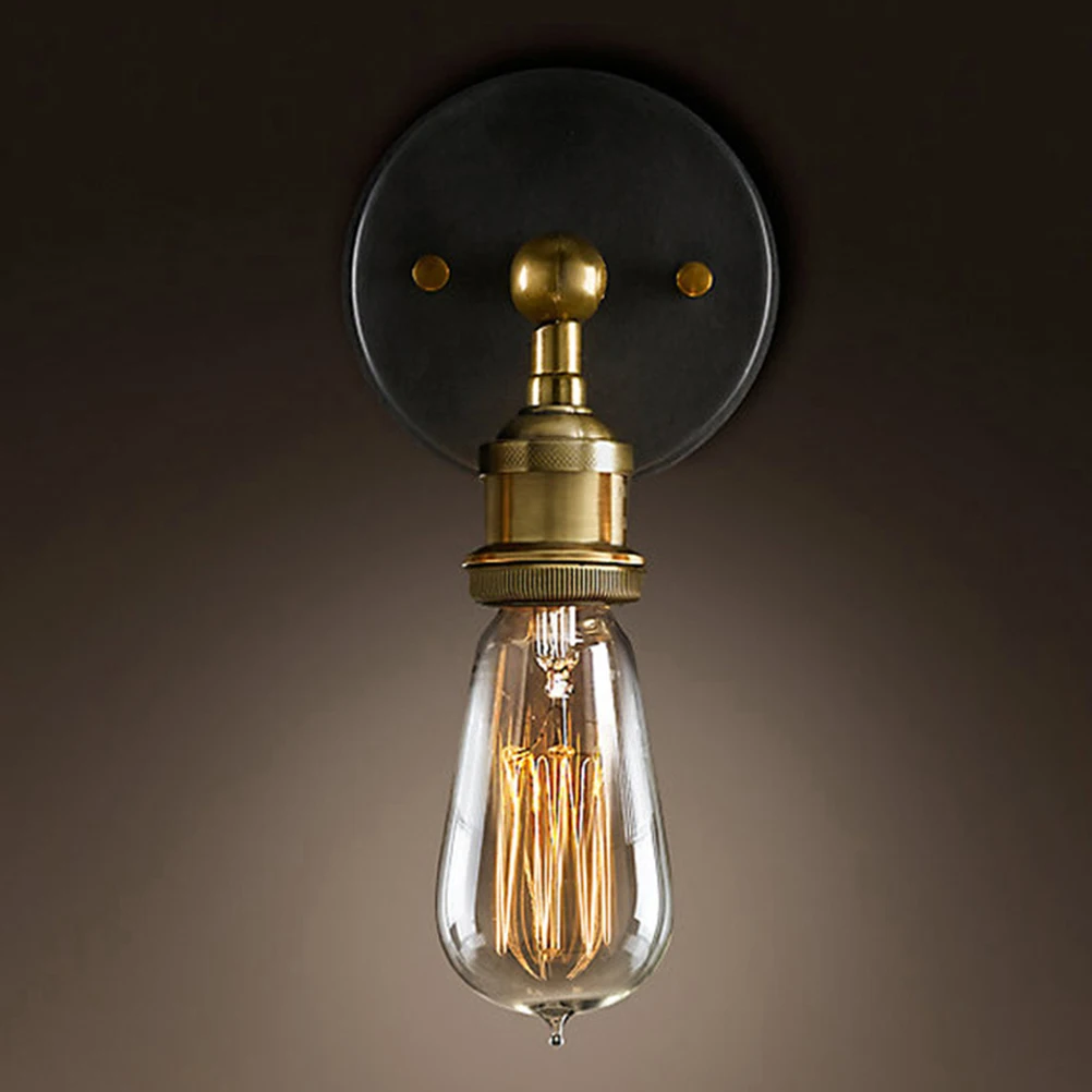 Vintage wall sconce antique bedside lamps dimmable led wall lights antique wall light 110V-220V with Incandescent Light Bulbs