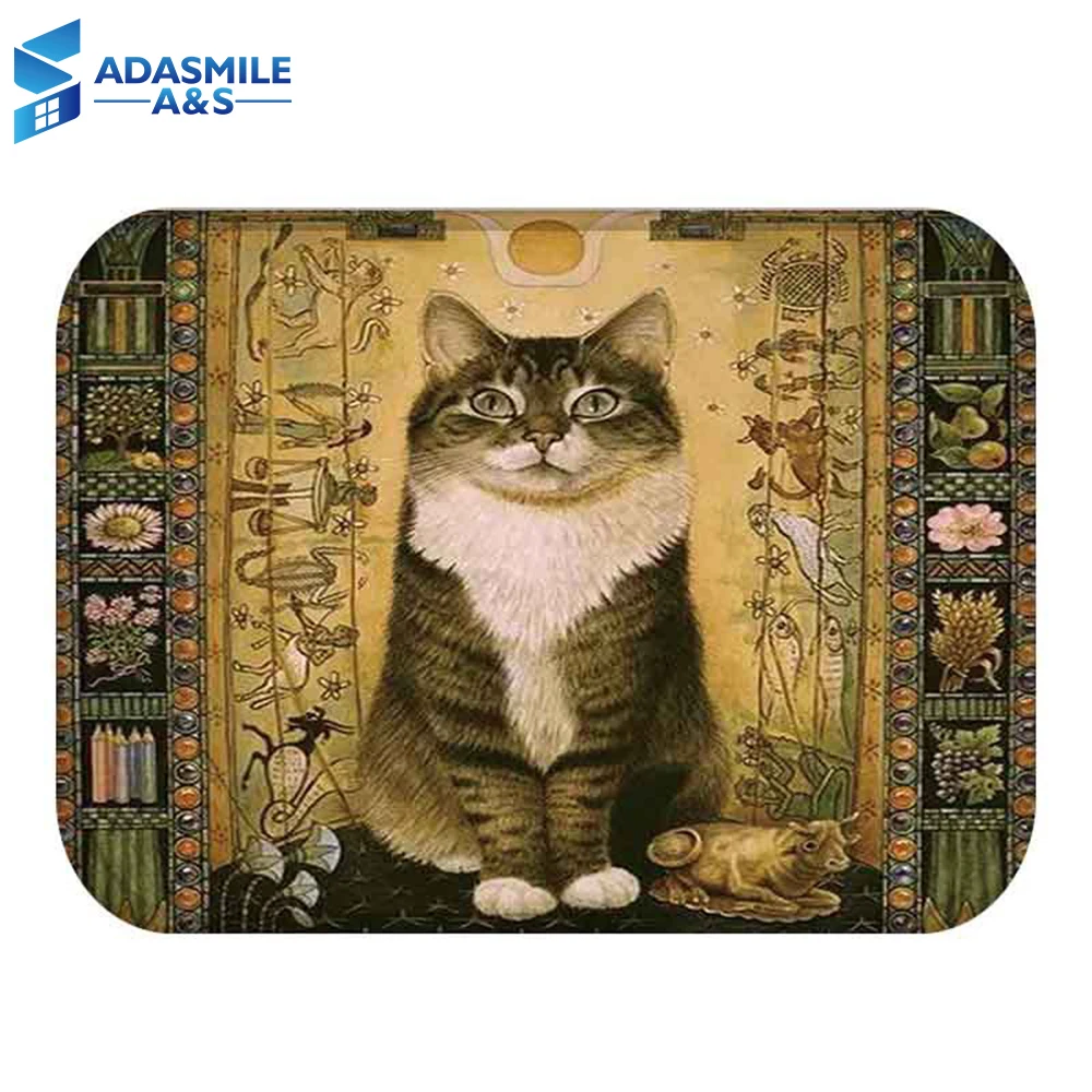 Fashion Lovely 3D Cat Outdoor Entrance Indoor Carpet Rugs Doormat Flannel Anti-slip Bathroom kitchen Floor Mats 40x60cm Fashion Lovely 3D Cat Outdoor Entrance Indoor Carpet Rugs Doormat Flannel Anti-slip Bathroom kitchen Floor Mats 40x60cm