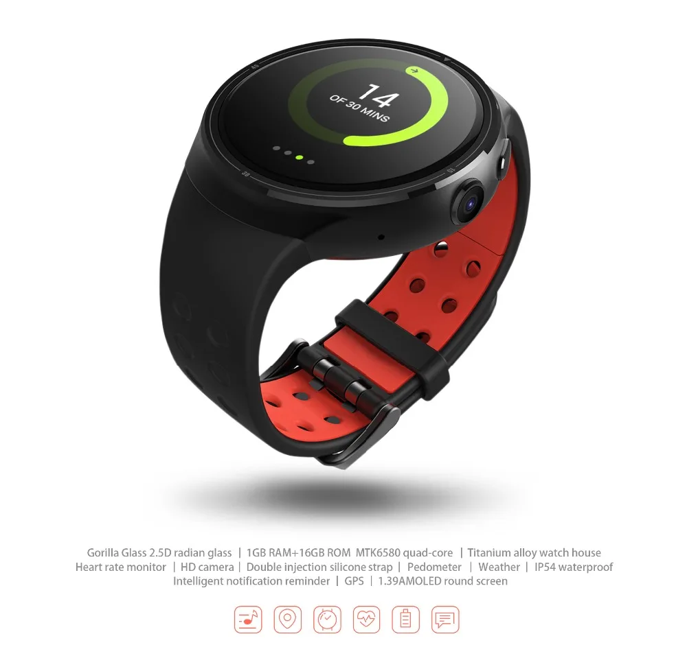 Finow Z10 Смарт часы Android 5 1 MTK6580 устройств ГБ/16 ГБ Smartwatch спортивные Фитнес трекер