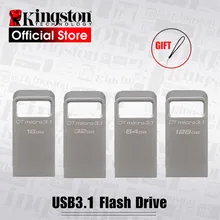 Kingston 32Ggb USB флеш-накопитель 16gb 64gb 128gb USB 3,1 флеш-накопитель металлический диск cle Флешка флеш-карта памяти U диск