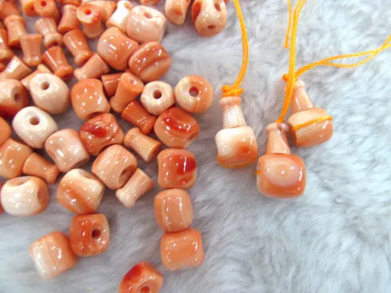 

3holes 6sets 10-12mm top quality camero conch natural queen shell gergous barrel round ball yellow charm bead