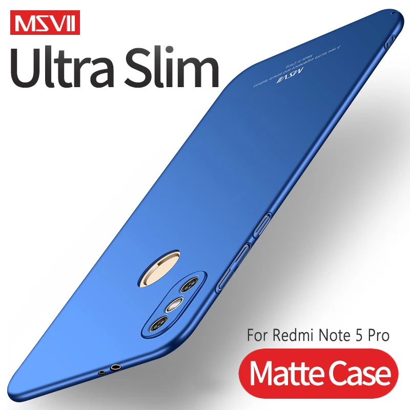 

For Redmi Note 5 Pro Case MSVII Hard PC Full Protection Cover Ultra Slim Matte Case For Xiaomi Redmi Note5 Note 5 Pro Cases