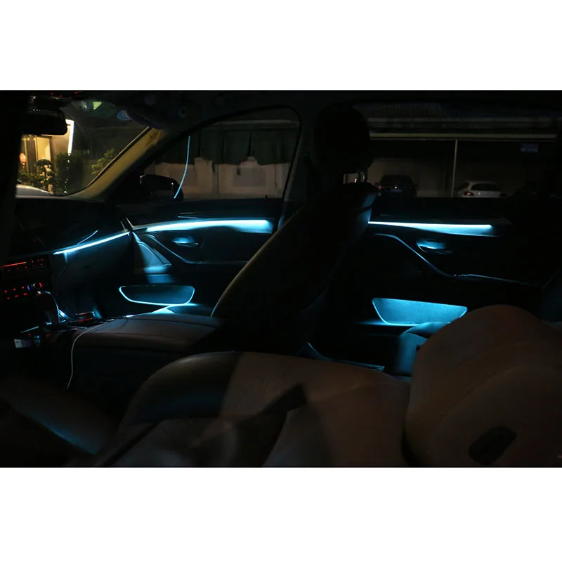 Автомобильный Стайлинг обновление 2 цвета светодиодный окружающий свет полосы для BMW F10/F11 интерьер атмосферная лампа освещение