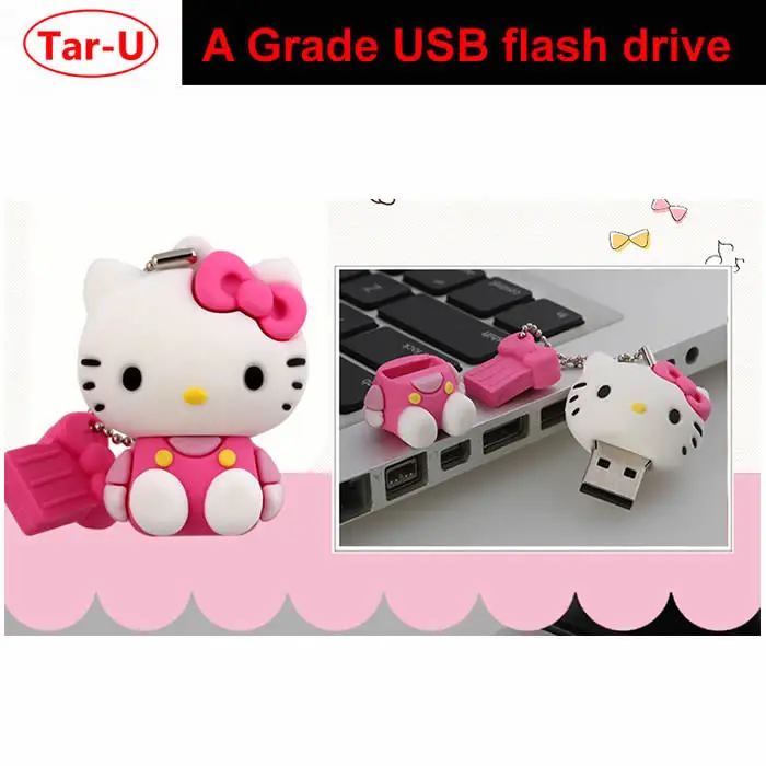 Симпатичный usb-флеш-накопитель Hello Kitty Flash Drive 4 ГБ 8 ГБ 16 ГБ 32 ГБ Флешка USB 2,0 Usb