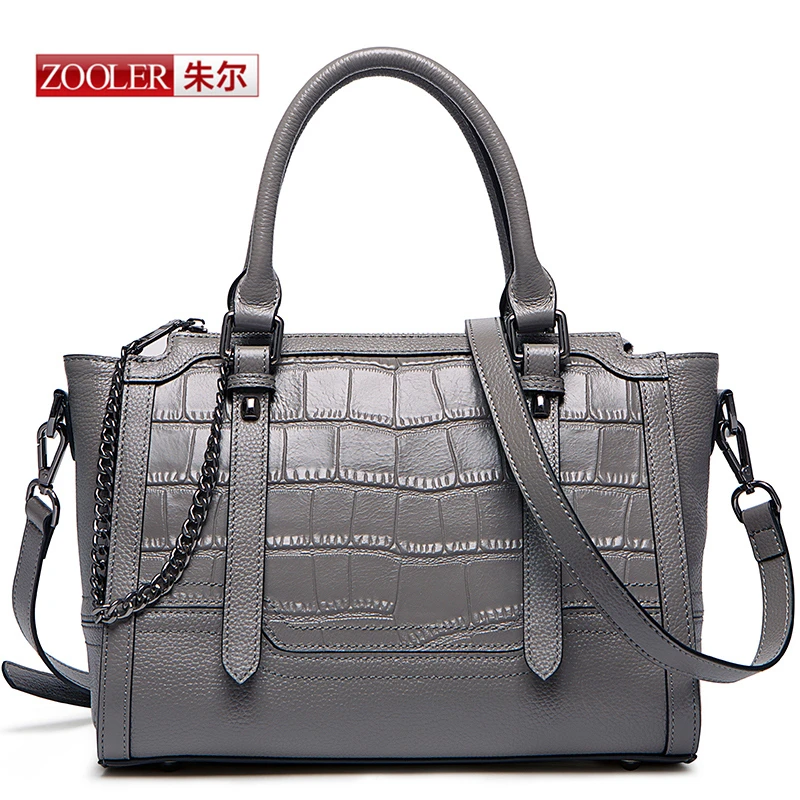 ZOOLER 2017 Genuine leather bag women messenger bags handbags women famous brands Crocodile