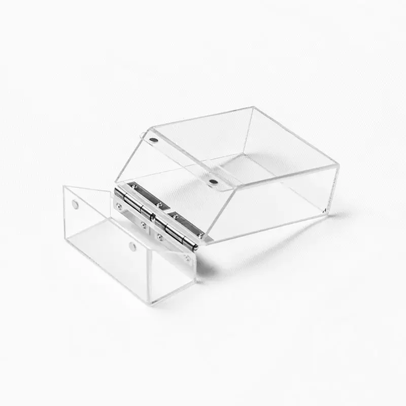 

Fashion Fully Transparent Cigarette Lighter Case Metal Accessories Light Decorative Acrylic Dust-proof Storage Box Gfts