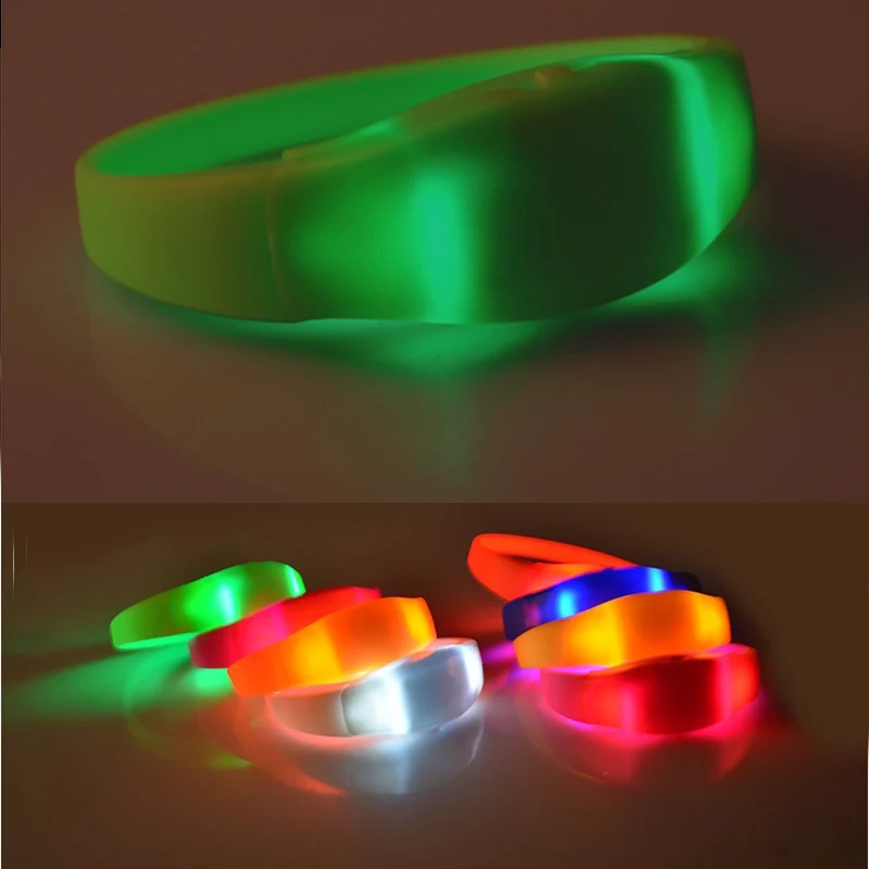 

2nd Gen LED Voice Sound Control Silicone Case Bracelets with 8 kinds of Bracelet color for Party Event free shipping 100pcs/Lot