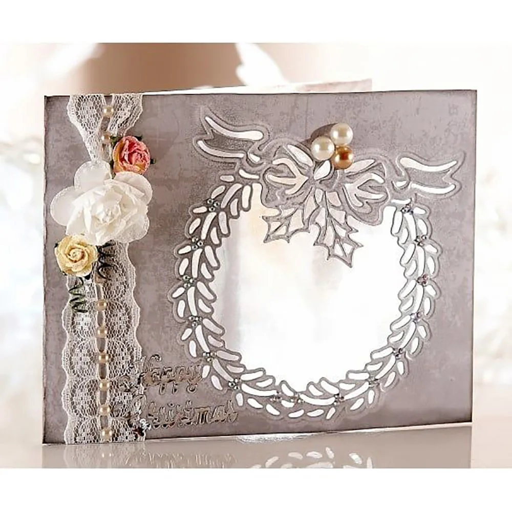 

Hallow Hole Garland Christmas Cutting Dies Scrapbooking New Arrival Metal Cutting Dies New 2019 Card Decor Craft Die Cut