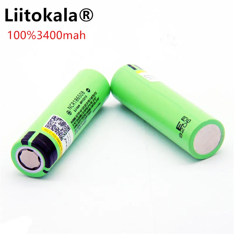 Liitokala 18650 NCR18650B 3400 mah литий-ионный аккумулятор 3,7 V 3400 аккумулятор