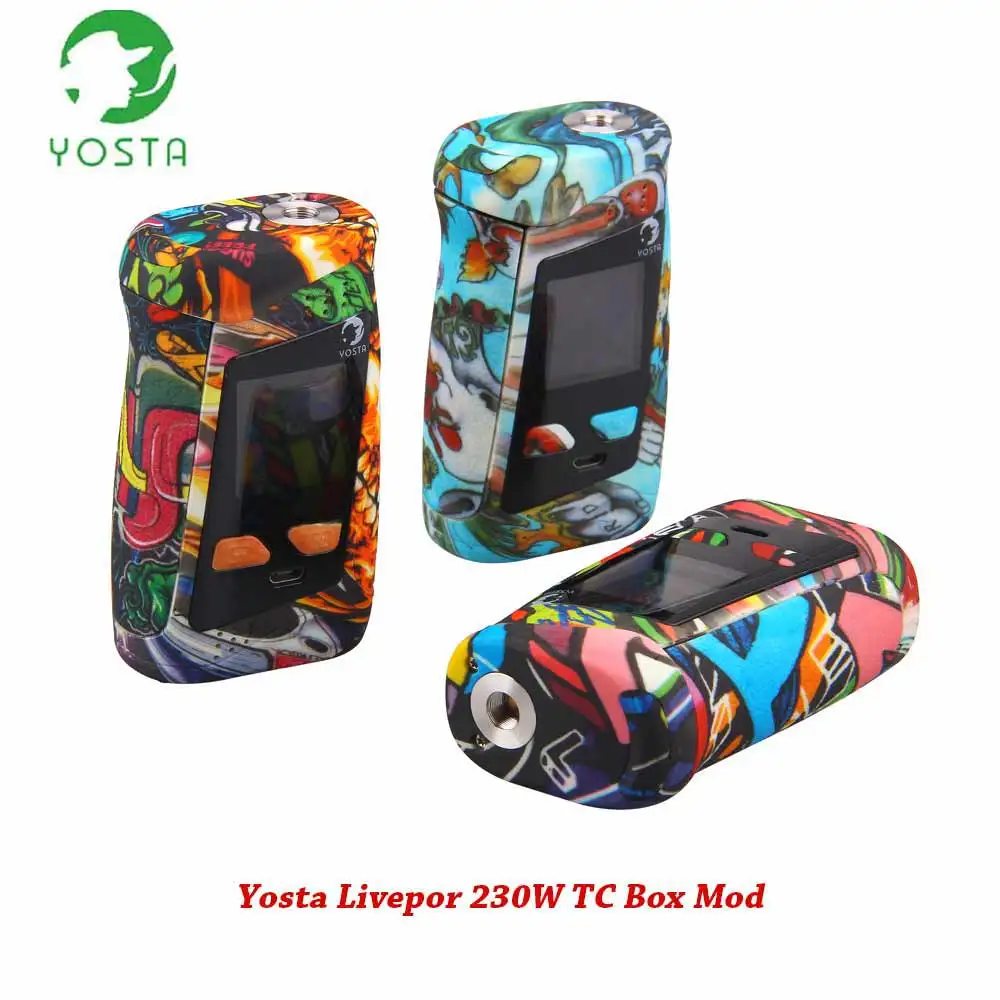 

E Cigarette mod Yosta Livepor 230W Mod 1.33 INCH IPS Screen by dual 18650 Memory Modes 0.013s fast Fast firing Vape vs drag 2