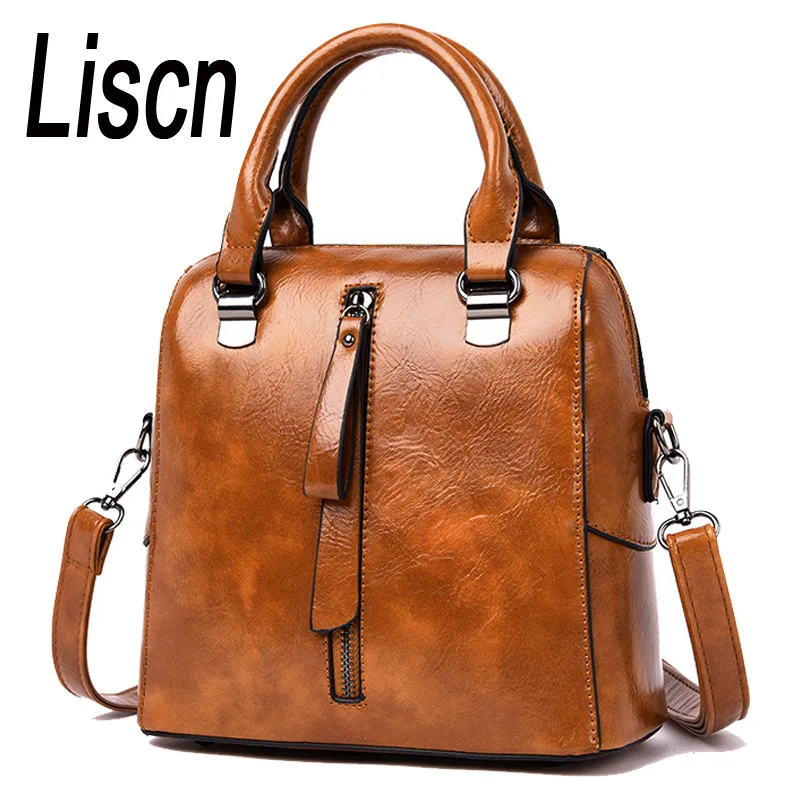 

Sac A New Fashion Crossbody Woman Bags 2019 Retro Vintage Ladies Leather Handbags Women Shoulder Bag High Quality Female Zipper