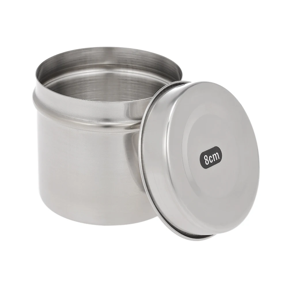 

8cm Stainless Steel Dental Box Holder Disinfection Case for Medical Cotton Ball Gauze Dressing Tampon Teeth Whitening