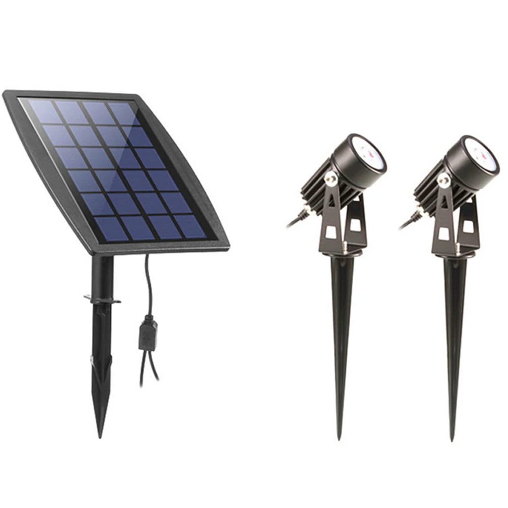 Solar Powered Light Sensor Pathway Energy Saving Garden Street Pond Lights Outdoor Spot Lamp Light