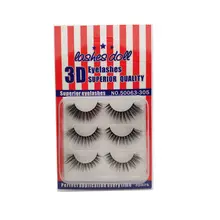 

Beautypapa Wholesale 3 Pairs Makeup Natural False Eyelashes Soft Long Full Volume Eye Lash
