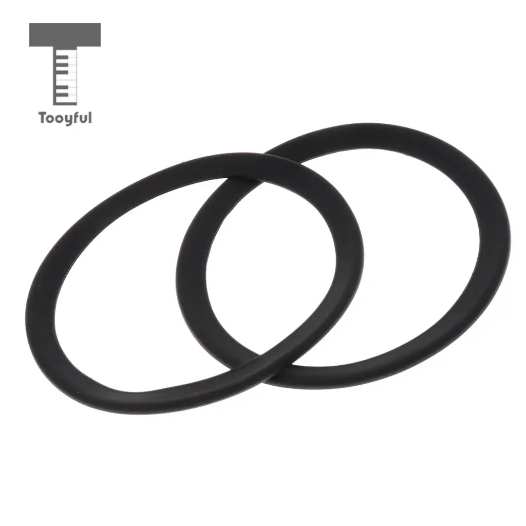 2pcs Saxophone Mute Ring Bell Protector Sax Silencer for Sax Parts Black