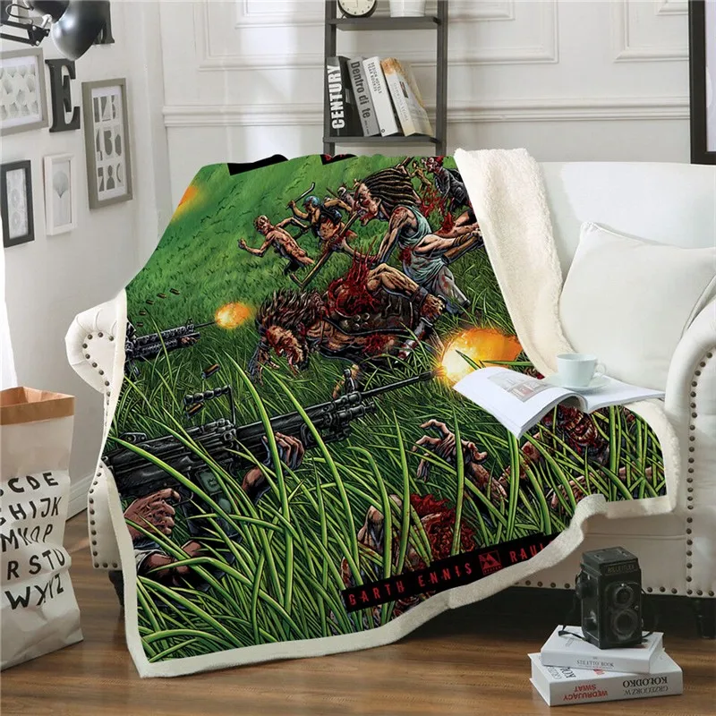 

Movie Game 3D Print Fashion for Adult Anime Quilts Casual Fleece Plush Blanket Home Office Sherpa Fleece