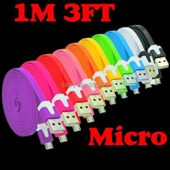 bilder für Bunte 5 Pin Noodle Wohnung Data Sync Micro kabel Zubehör Bundle für Samsung Galaxy S2 S3 S4 i9300 HTC Blackberry 1 Mt 100 teile/los bilder für Bunte 5 Pin Noodle Wohnung Data Sync Micro kabel Zubehör Bundle für Samsung Galaxy S2 S3 S4 i9300 HTC Blackberry 1 Mt 100 teile/los