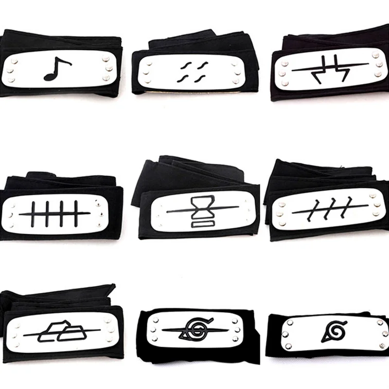 1 Pcs Cool Cosplay Fashionable Anime Konoha Deidara Leaf Naruto Headband Set font b Action b