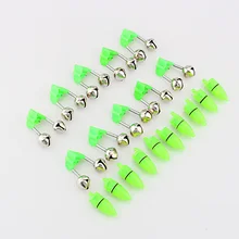 10 шт. светодиодный фонарик ночник электронный рыбалка укус Сигнализация Finder лампа двойные колокольчики наконечник клип на рождественский подарок, брелок MDJ998