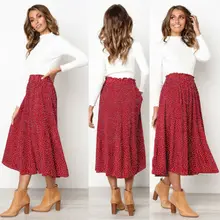 Женская эластичная плиссированная юбка с высокой талией, Облегающие юбки в горошек, мини-юбки, летние юбки-карандаш