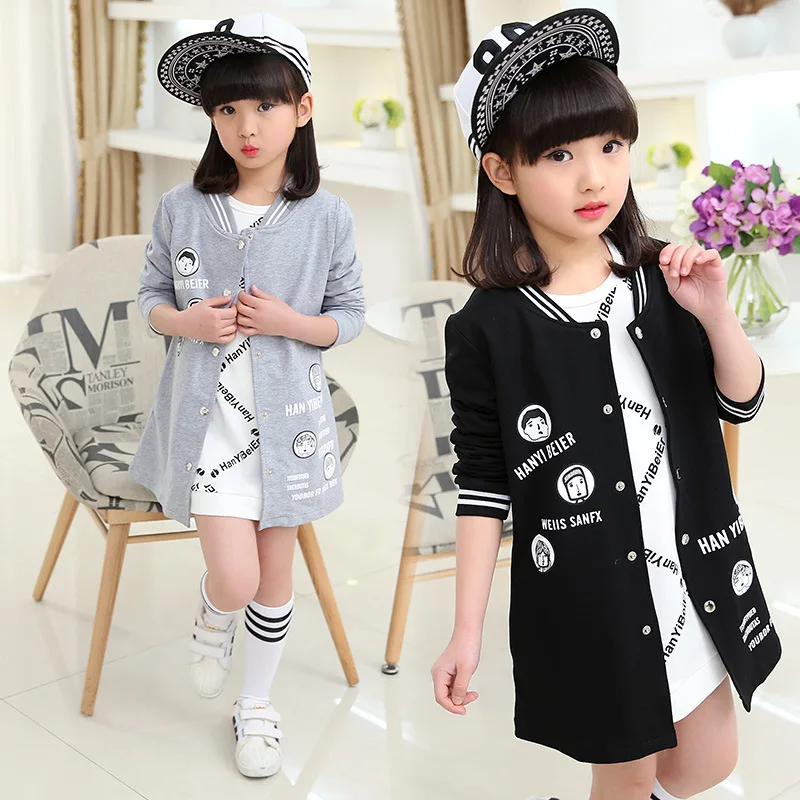 

Children Clothing Autumn Girls Jackets Teenagers Baseball Coats for Girls Clothes Outerwear & Coats Kids Girls Spring Jackets