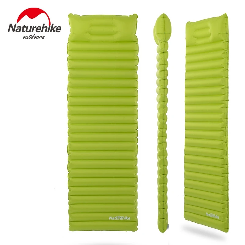 Naturehike Sleeping Pad Fast Filling Air Bag Super Light Camping Mat With Pillow Portable Beach Mat