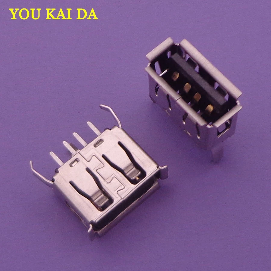 10 шт. разъем для печатной платы USB типа А 3 ножки + 4 контакта|Соединители| |